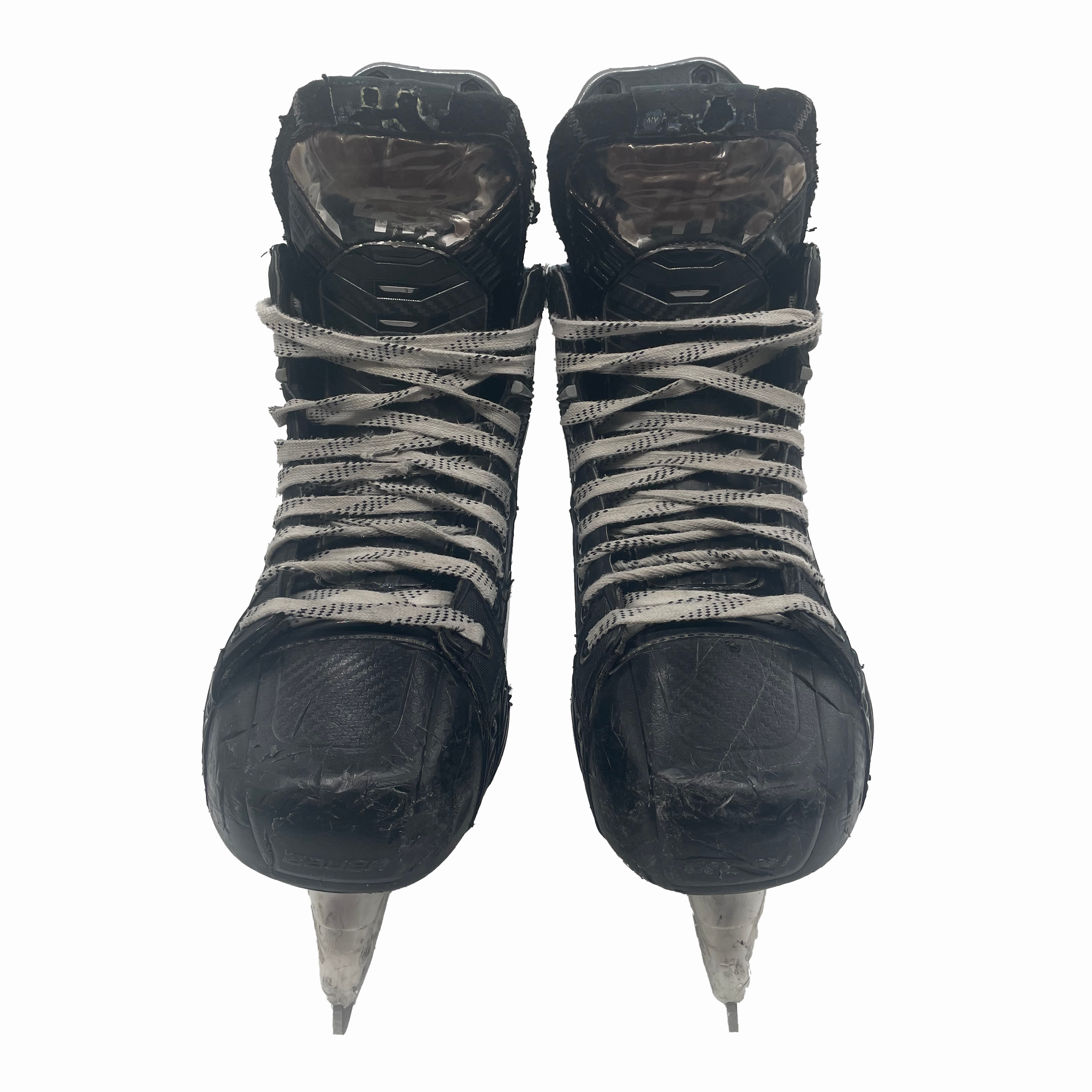 Bauer Supreme Mach - Patins de hockey Pro Stock d'occasion - Taille 7.5D (bleu)